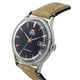thumbnail image 2 of Reloj Analógico Orient Bambino Versión 4 Clásico Correa De Cuero Gamuza Esfera Azul Marino Automático Hombre, 2 of 3