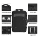 thumbnail image 5 of Mochila Viaje Vancropak Belug  1215 Negra Impermeable Expandible Antirrobo 50L negro, 5 of 5