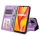 thumbnail image 2 of Funda tipo cartera FOXDOCK para Realme C25 , diseño girasol en relieve, cuero PU, cierre magnético, soporte y tarjetero, 2 of 5
