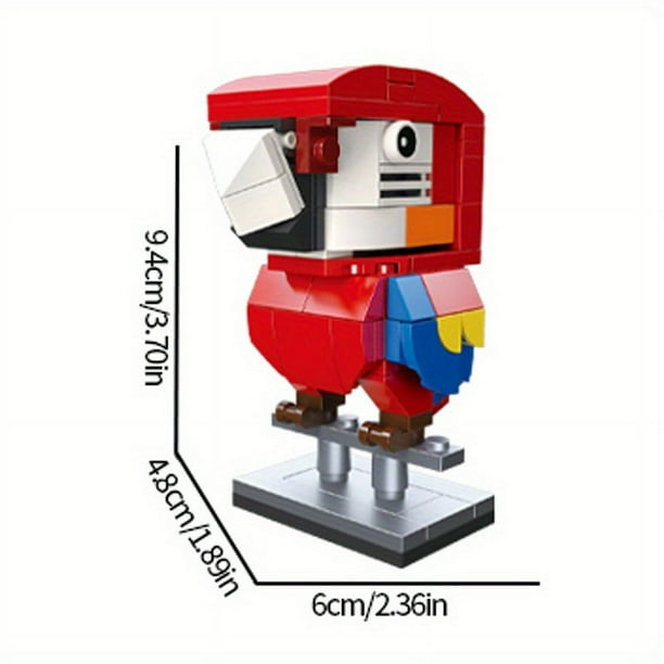 96Pcs+ Cute Animal Assembled Building Blocks, Platypus, Alpaca, Scarlet Macaw,kangaroo,Little Raccoon,Koala,Animal Model, Small Particle Block, Boy Toy, Girl Toy, Children's Toys, Gifts
