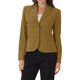 thumbnail image 1 of INSPIRE CHIC Blazer de trabajo para mujer con solapa, chaqueta de manga larga, mostaza XS, 1 of 6