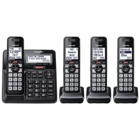 Teléfono Inalámbrico Panasonic Kx-Tgf944B Con Call Block 4 Auriculares