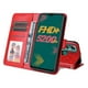 thumbnail image 4 of Funda tipo cartera FOXDOCK para Infinix Hot 11 , diseño girasol en relieve, cuero PU, cierre magnético, soporte y tarjetero, 4 of 5