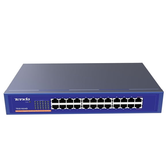 Conmutador Ethernet Tenda TEG1024G de 24 puertos Gigabit no administrado