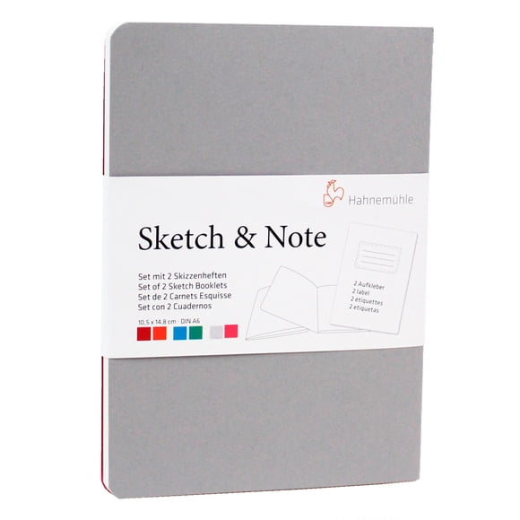 Set 2 libretas Sketch&Note Hahnemühle A6 Magenta gris