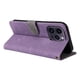 thumbnail image 3 of Funda Billetera para iPhone 14 Pro con Soporte - Cartera de Cuero con Ranuras Morado, 3 of 5