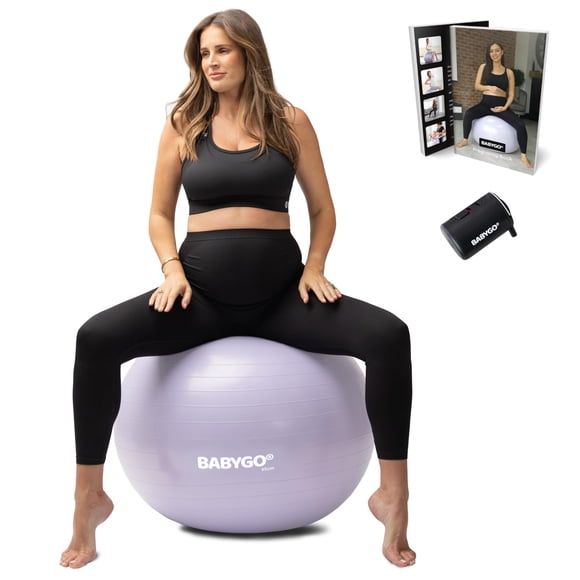Pelota de parto BABYGO 75 cm para embarazo y yoga