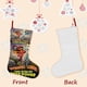 thumbnail image 3 of WordGirl Tema: Calcetines de Navidad, fino lino blanco para colgar en escaleras y chimenea, decoración navideña para el hogar, regalo de Navidad. 45cm × 32cm, 3 of 5