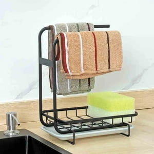 Mp - Organizador Multiusos Para Esponjas De Cocina Color Negro