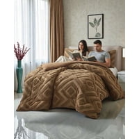 Imac Hogar - Cubrecama Chiporro Diseño Geometrico Suave Y Abrigador King