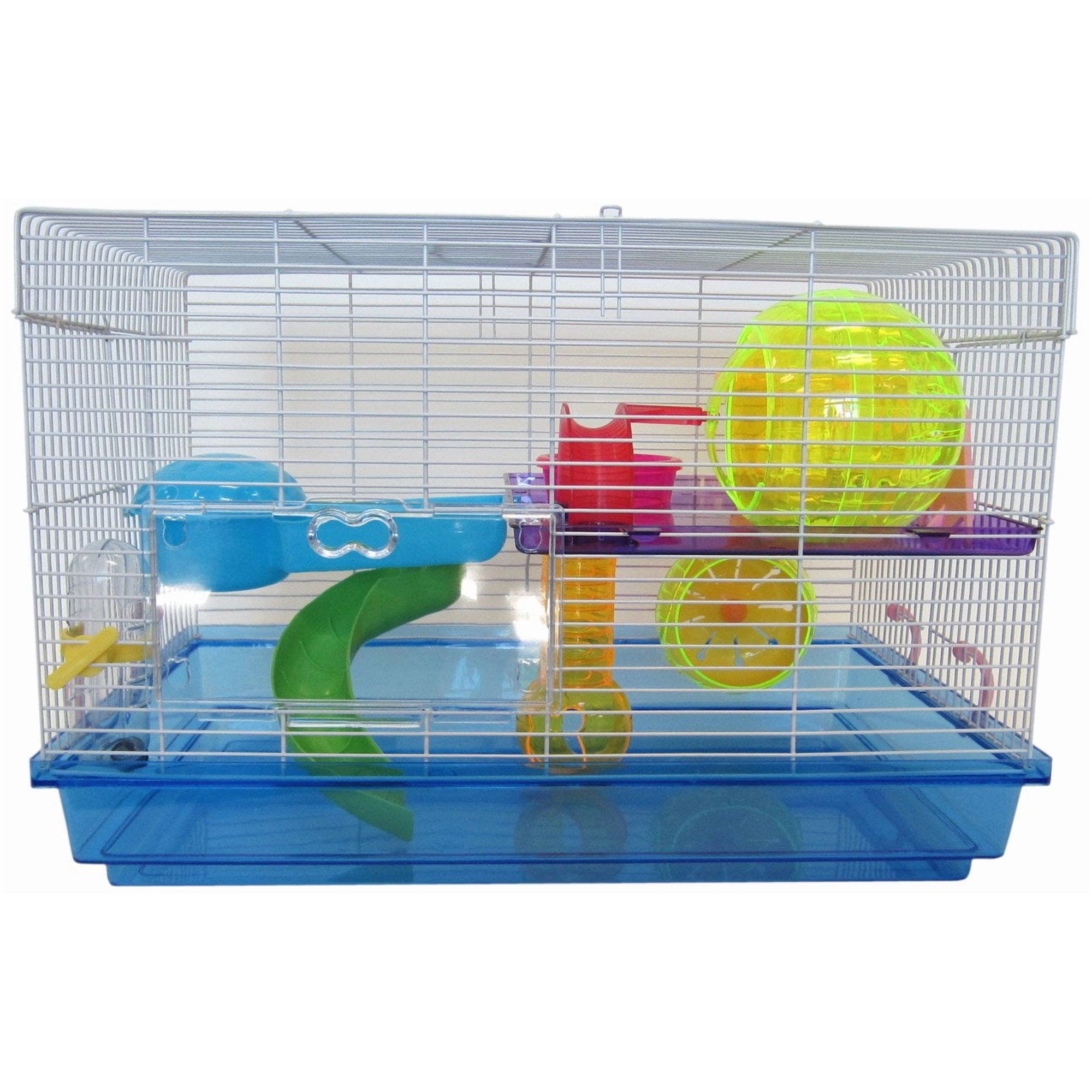 Cage YML de plástico transparente para hámsteres enanos y ratones con acceso.