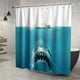 thumbnail image 4 of 1pc Waterproof Shark Pattern Shower Curtain with 12 Hooks - Stylish and Durable Bathroom Decor, 4 of 4