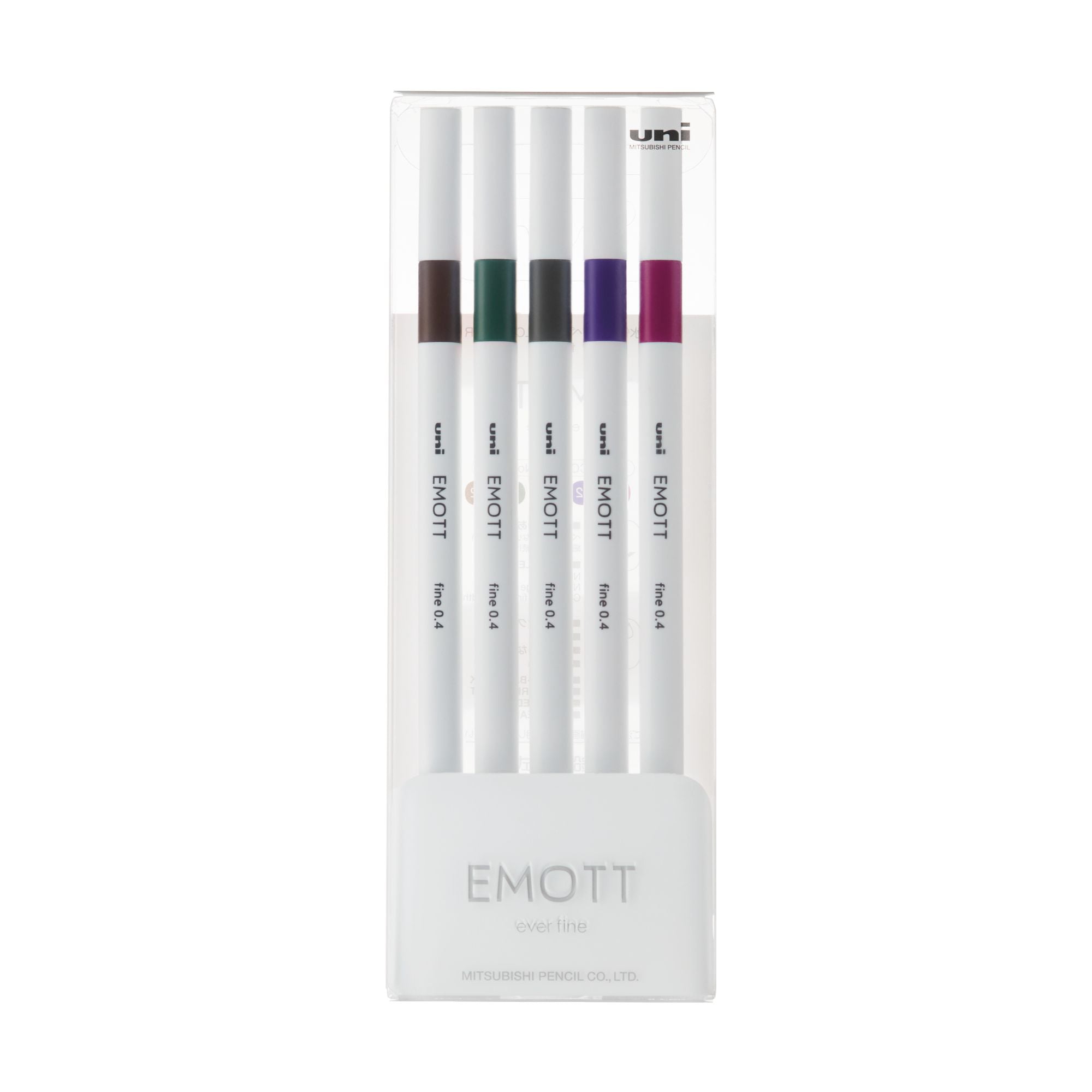 Faber Castell - Set Tiralíneas Uniball Emott Pem-sy N°3 X5 Colores