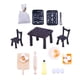 thumbnail image 2 of 1/12 Dollhouse Utensilios De Cocina Miniatura Escritorio Y Silla Regalo Ornamento Artesanía, 2 of 5