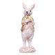 thumbnail image 4 of Estatua De Conejo De Pascua, Figura De Conejo Para Chimenea, Centro De Mesa, Pasillo, Corazón Plateado, Ropa Dorada, 4 of 5