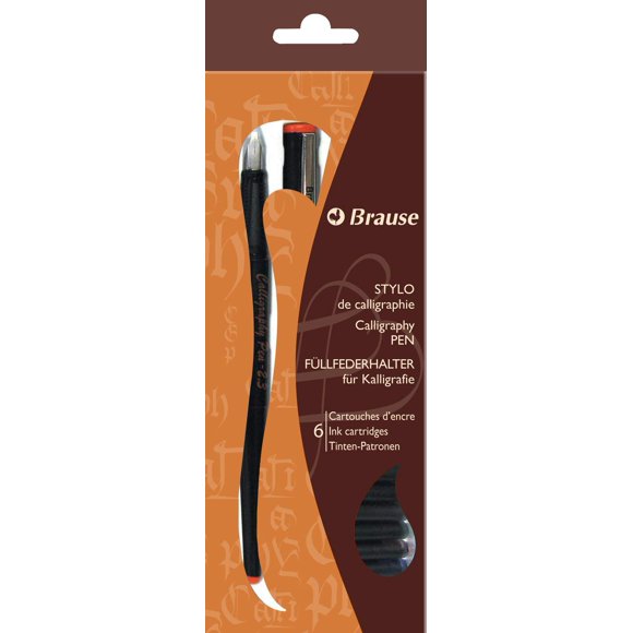 Set de Caligrafía Brause 1,1 mm – 6 Cartuchos de Tinta de Colores
