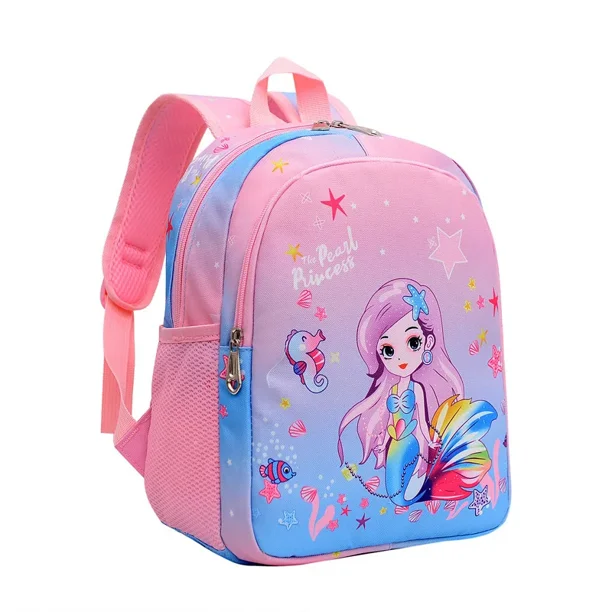2024 Baby Girls 2-6 Years Old kids Engineering Backpack Cartoon School Backpack Kids Kindergarten Small School Bag Cute Backpack