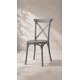 thumbnail image 5 of Pack de 8 Sillas Crossback Danubio Polipropileno de Comedor o Terraza Exterior - Gris, 5 of 5