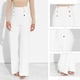 thumbnail image 4 of Pantalones de trabajo informales para mujer, de 6 botones, largos, de cintura alta y pierna recta., 4 of 5