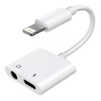 Genérico - Adaptador Lightning A Aux Y Lightning Compatible Con Iphone