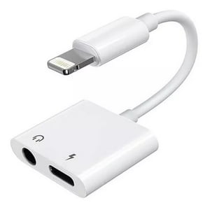 Genérico - Adaptador Lightning A Aux Y Lightning Compatible Con Iphone