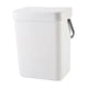 thumbnail image 3 of Contenedor De Basura Moderno Montado En La Pared Oficina Cocina Tapa Del Bote De Basura Blanco 3L, 3 of 5