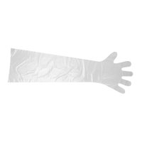Magideal - Guantes Desechables De 50 Piezas, Guantes Veterinarios Para Caza, Pesca, Limpieza De Acuarios, Color Blanco