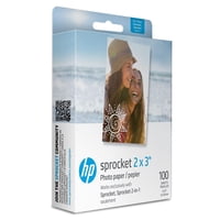 Papel Fotográfico Hp Sprocket 2X3 Premium Zink Back 100 Hojas