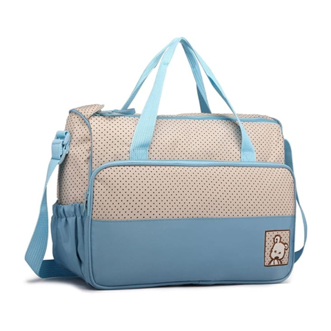 Importclick - Bolso Maternal Cuidado Infantil Bebés Ppm Azul