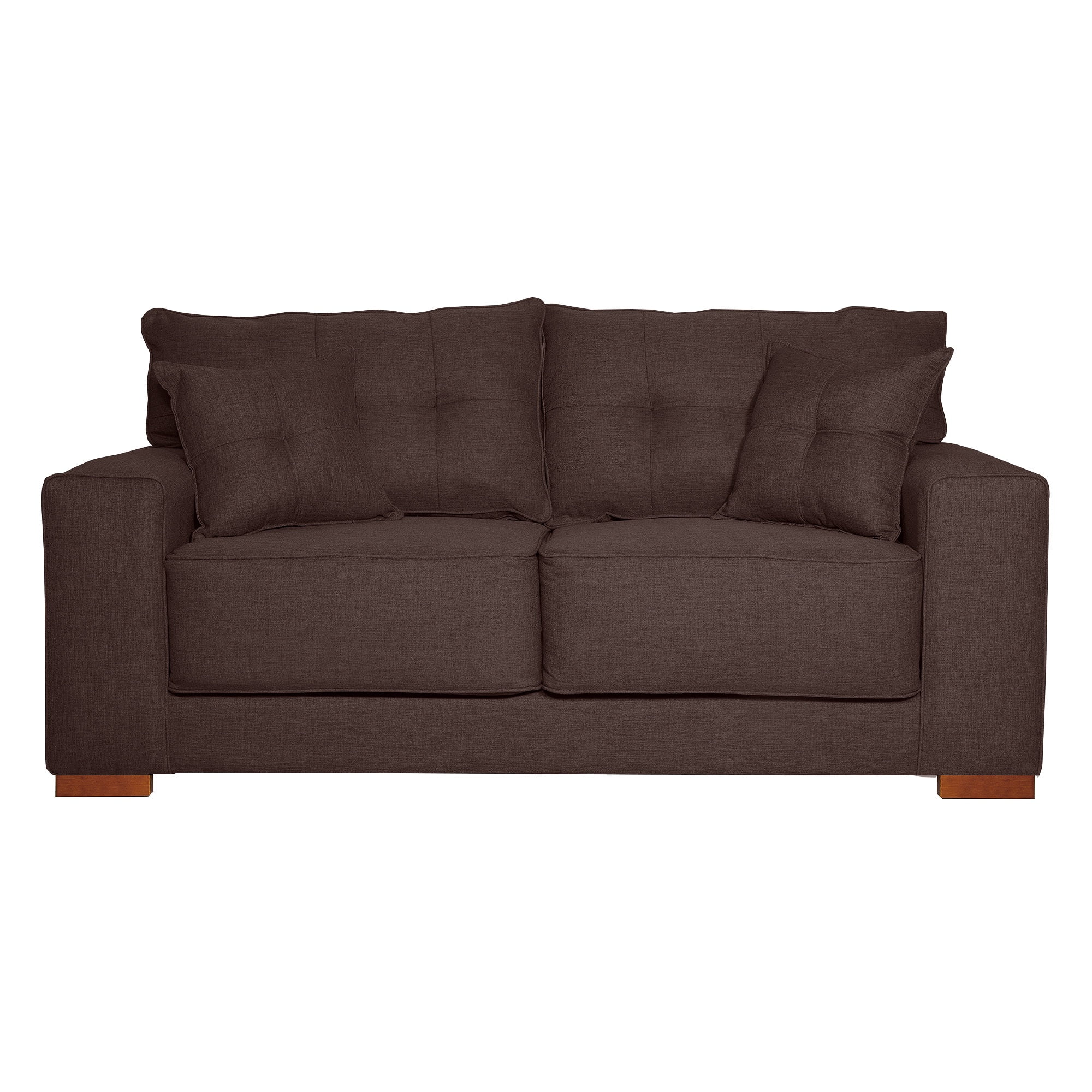Colbox - Sofa Versa 2 Cuerpos Tela Chocolate