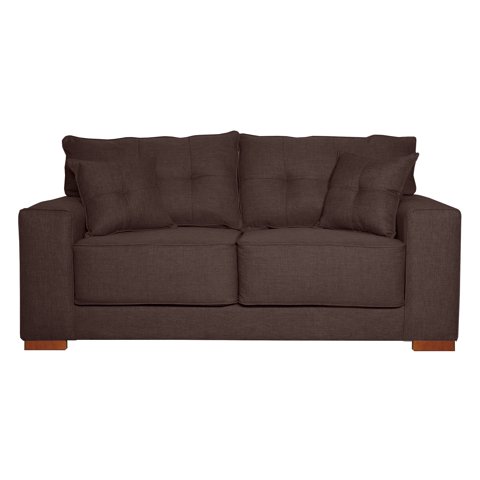 Colbox - Sofa Versa 2 Cuerpos Tela Chocolate
