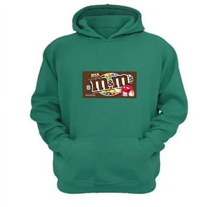 Genérico - Polerón Canguro M&M Verde Aguamarina Talla M Unisex
