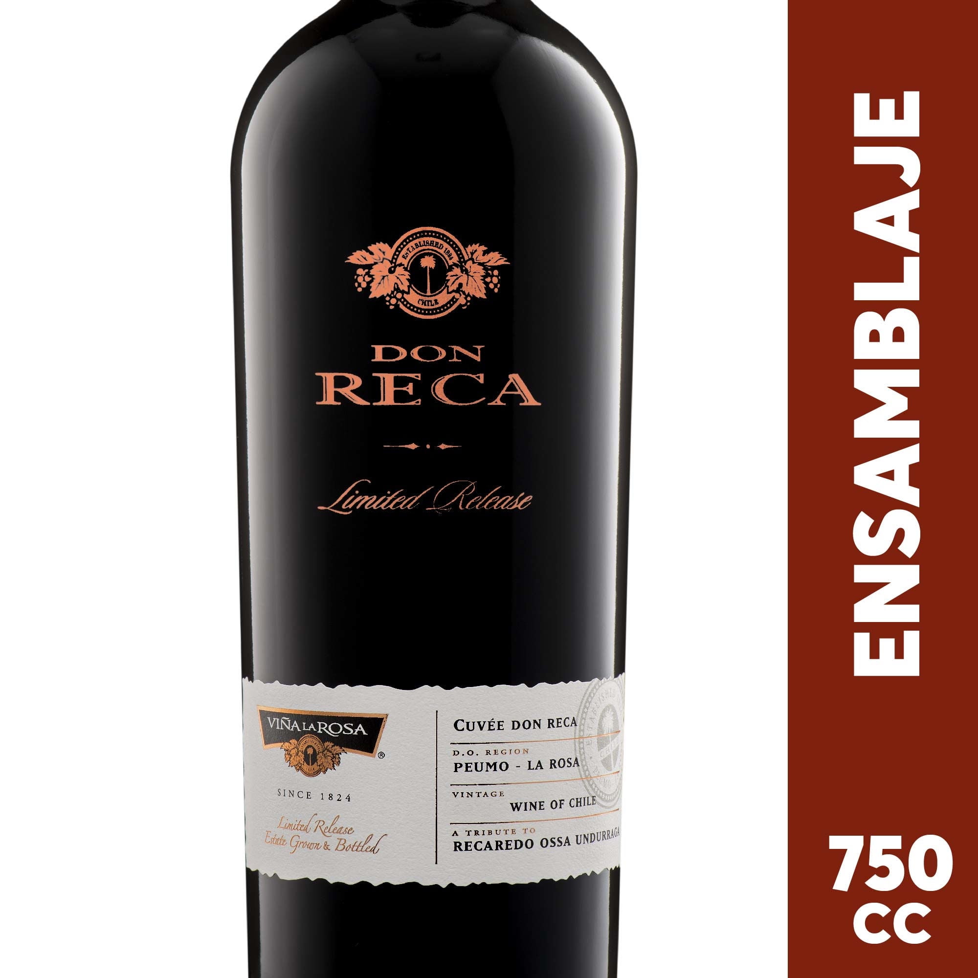 Vino Tinto Ensamblaje Reserva 14° Botella 750 ml Viña La Rosa