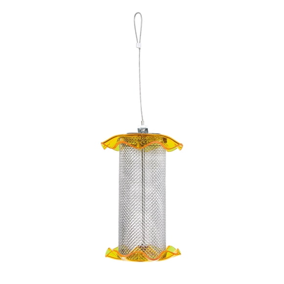 Comedero de malla Birds Choice FF116A, amarillo, Nyjer Forever, 1 cuarto de galón