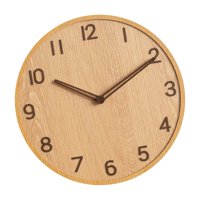 Bothyi - Reloj De Pared De Madera De 30 Cm, Redondo, Moderno, Silencioso, Para Cocina, Hotel, Aula