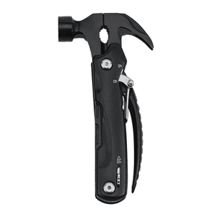 Genérico - Martillo Multiherramienta 12 En 1 Con Mini Alicate Camping