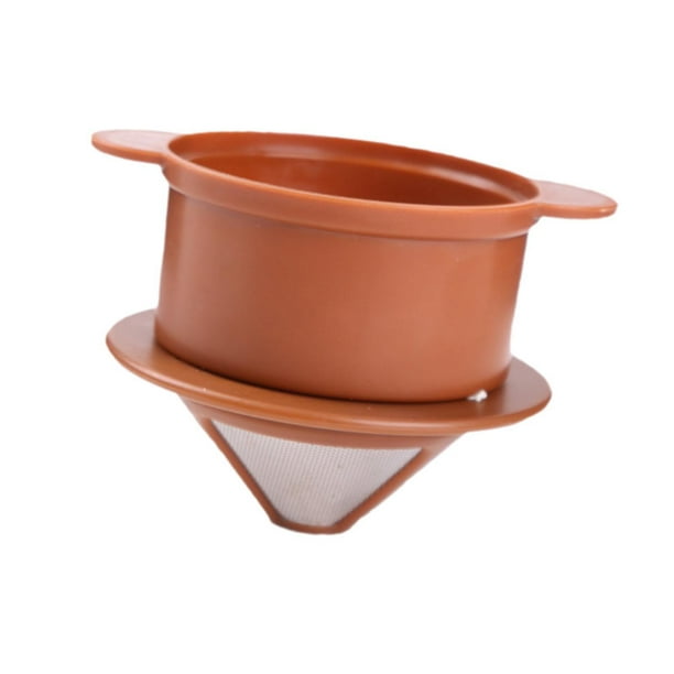 Filtro de café Cafetera por goteo Reutilizable Fácil de limpiar Gotero de café por goteo de acero inoxidable Filtro de café para preparar cono para of