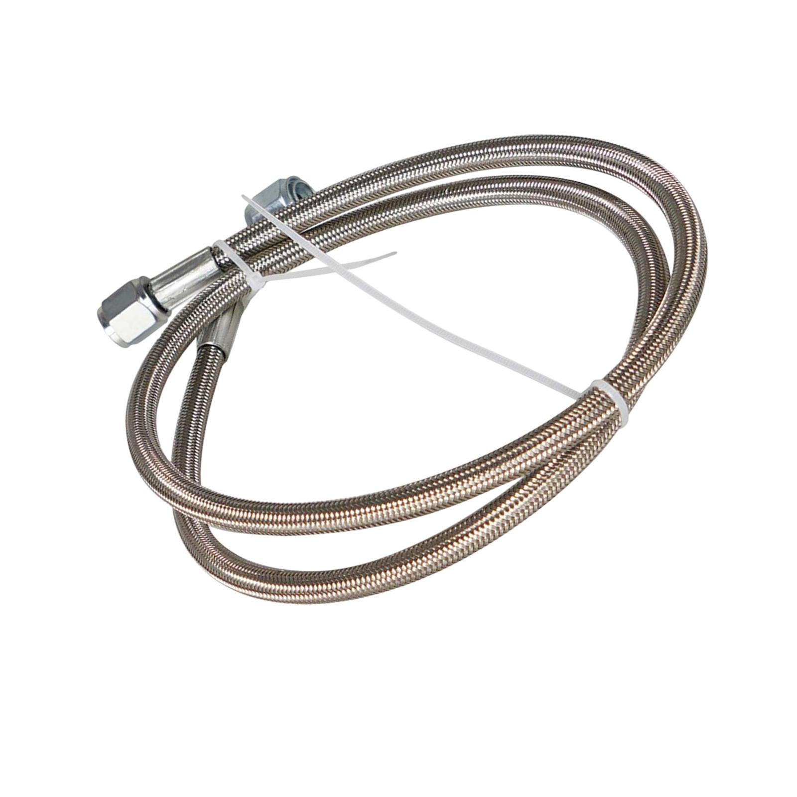 Ioensy - Línea De Alimentación Turbo Trenzada -4An Manguera De Turbocompresor De Extremo Recto De 90 Grados 48 Pulgadas