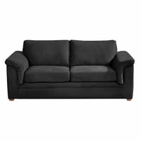 Latam Home - Sofá Ancona 3C Tela Velvet Negro
