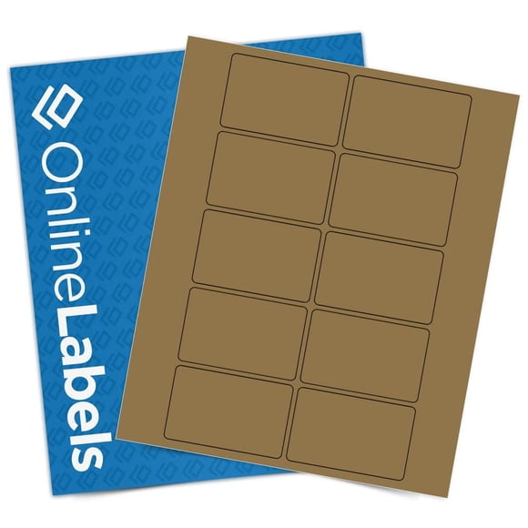 Etiquetas Online Labels 3x2 Kraft Marrón 1000 unidades