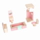 thumbnail image 4 of Juego De Sala De Juguete De Madera Accesorio Para Muebles De Casa De Mu?ecas Rosa Claro, 4 of 5