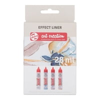 Pack 4 Delineador De Relieve Art Creation Aperlados 28Ml