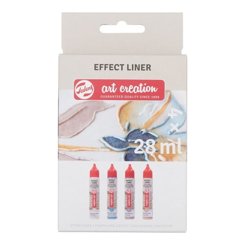 Pack 4 Delineador De Relieve Art Creation Aperlados 28Ml