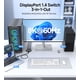 thumbnail image 2 of Cable Conmutador DisplayPort Cable Matters 3 en 1 Salida 32,4 Gbps, 2 of 8