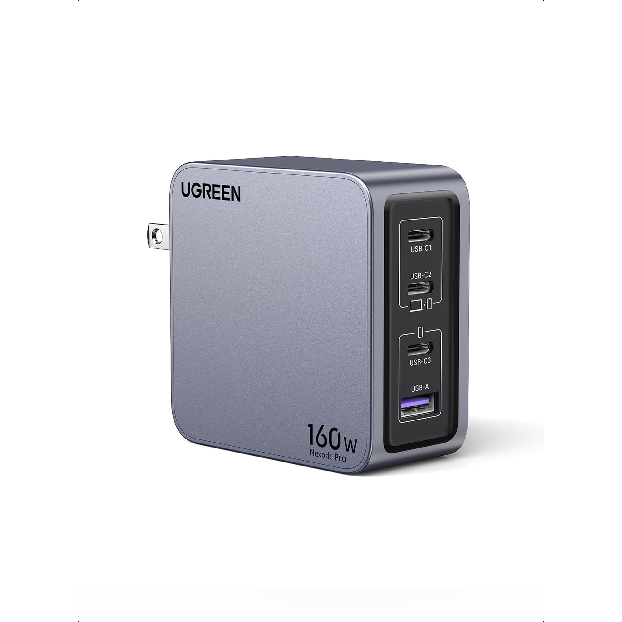 Cargador Ugreen Nexode Pro, 160 W, Usb C, 4 Puertos Pd 3.1 Gan, Macbook