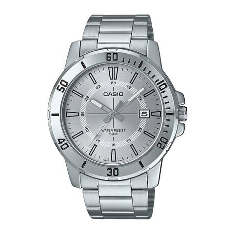 Reloj Casio Mtp-Vd01D-7Cvudf Acero Hombre Plateado Plateado