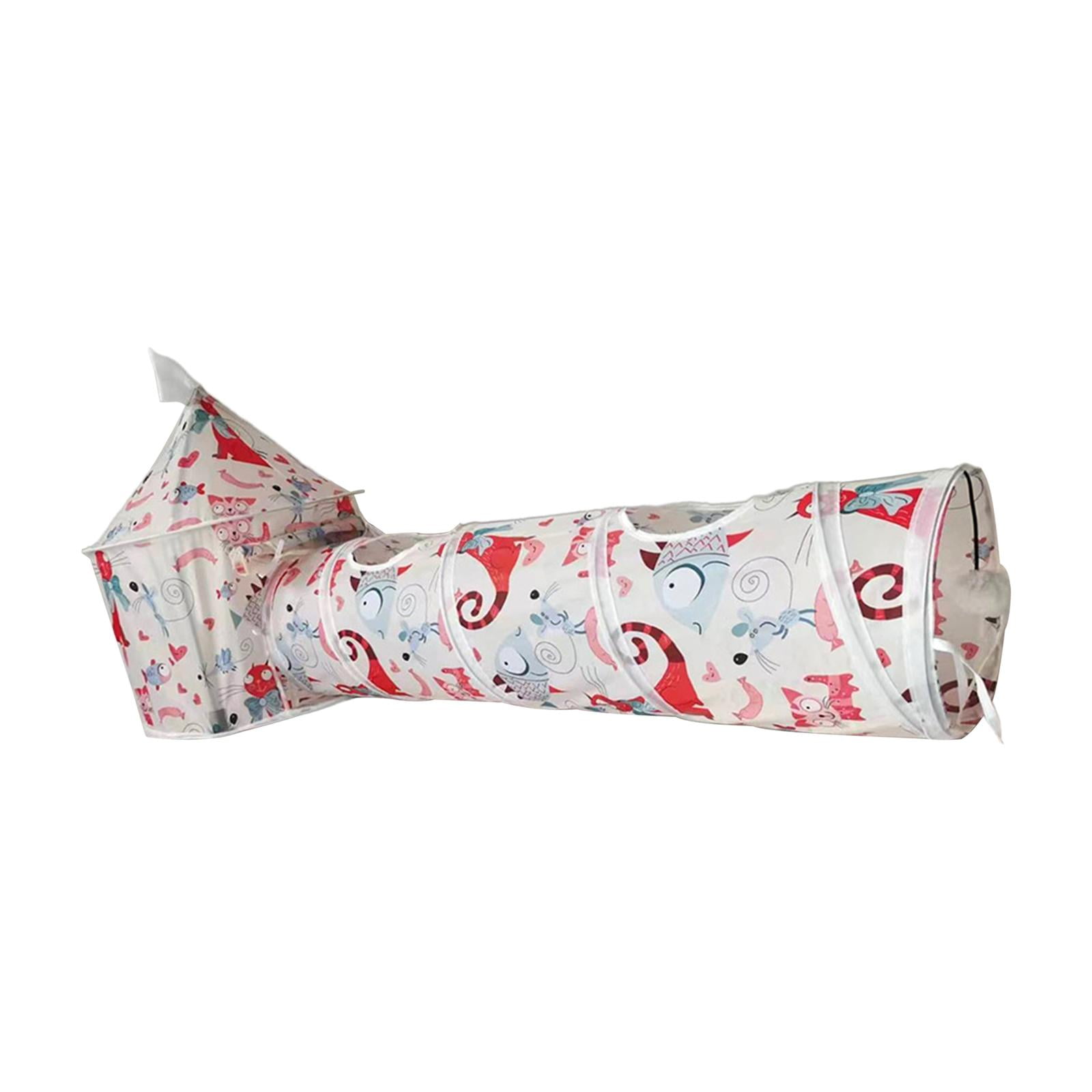 Ioensy - Túnel De Juego Para Gatos, Tubo De Entrenamiento, Túnel Para Gatos Con Cubo Para Gatitos, Hurones De Interior, Estilo A