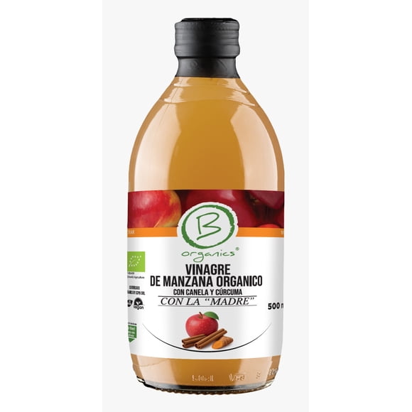 Vinagre De Manzana Con Canela Y Cúrcuma 500ml