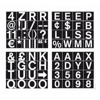 Set De Letras, Números Y Símbolos Magnéticos Mastervision 3/4