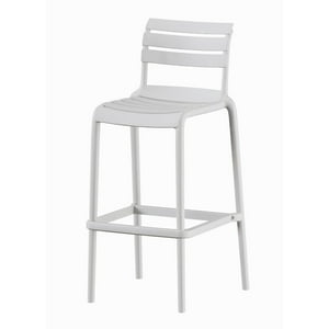 Escandinavia - Piso Taburete Silla Alta Bar Cocina Galt 65Cm Blanco Blanco Tamaño Unico